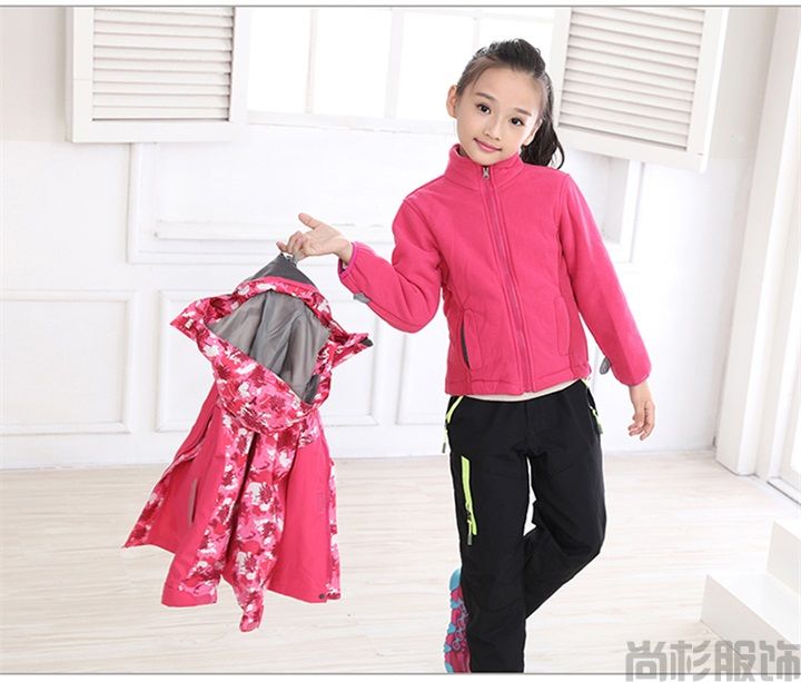 兒童兩件套沖鋒衣滑雪服(圖2) 兒童兩件套沖鋒衣滑雪服(圖2)